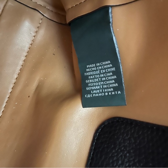 Lauren Ralph Lauren Vegan Pebbled Leather and Cork Bag - Picture 12 of 12